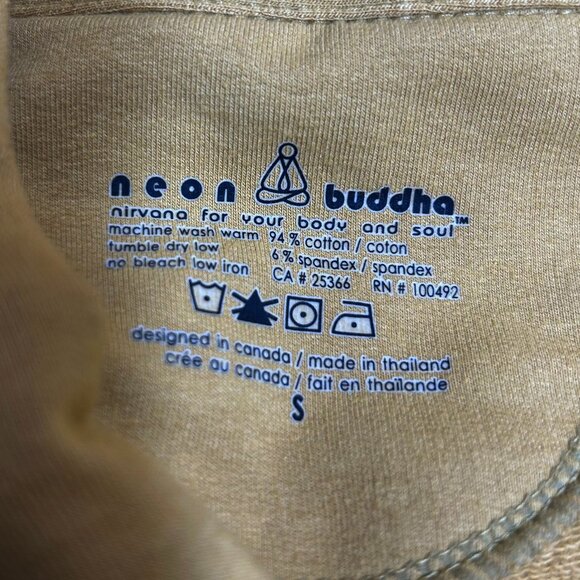 Neon Buddha Mustard Chunky Button Front Blazer Jacket Size S - Picture 7 of 7